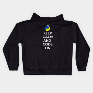 Keep Calm And Code on Kids Hoodie